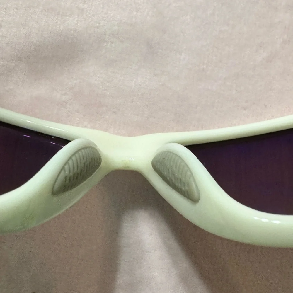 Hurley Ventura Floating Wrap Sunglasses White Frame & Blue Mirror Polarized Lens